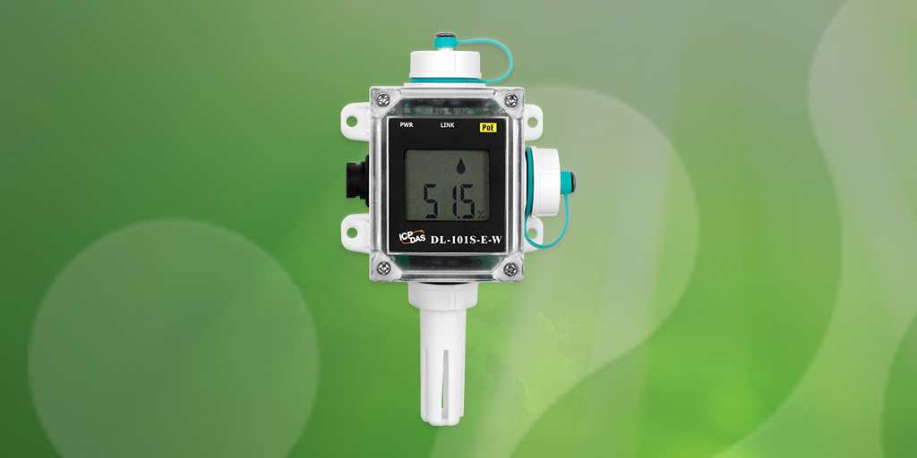 DL-100S-E-W IP66 Remote Temperature and Humidity Data Logger with LCD .