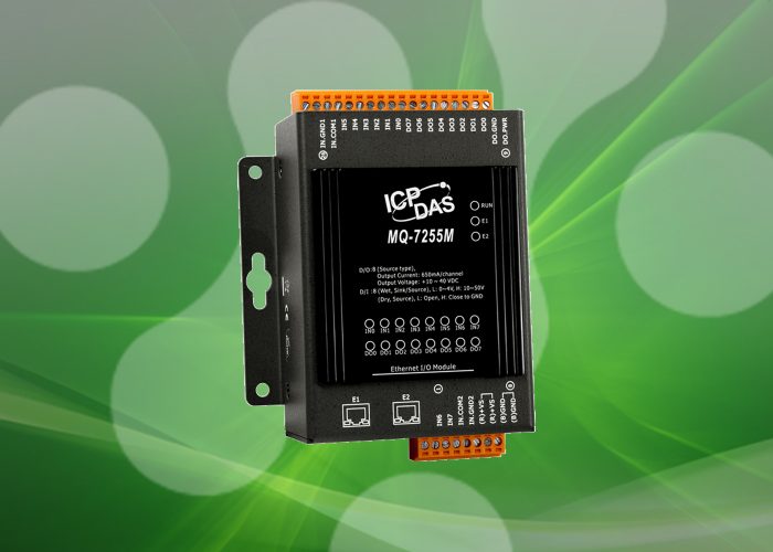 ET-7217RMS Ethernet I/O Module with 2-port Ethernet Switch, 8-ch RMS ...